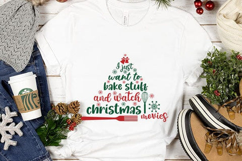 I just want to bake stuff and watch christmas movies SVG Angelina750 