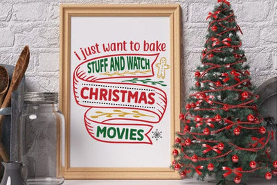 i just want to bake stuff and watch christmas movies SVG Angelina750 