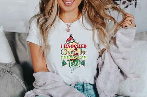 I Knocked over Christmas Tree Funny Cat Sublimation Sublimation Jagonath Roy 