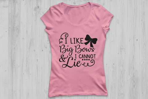 I Like Big Bows| Baby Girl SVG Cutting Files. SVG CosmosFineArt 
