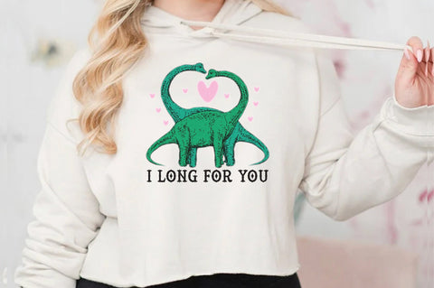 I Long for You Dinosaur Valentine PNG Sublimation Jagonath Roy 