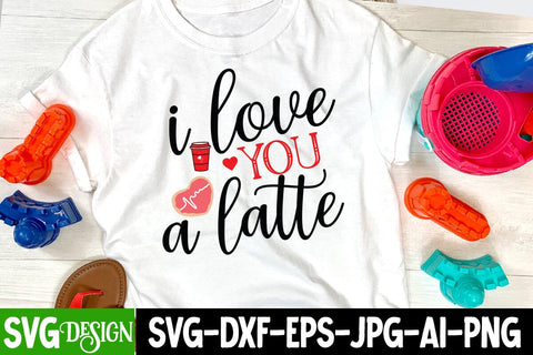 i Love a Latte SVG Cut File SVG BlackCatsMedia 