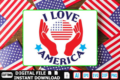I Love America SVG Craftlabsvg24 