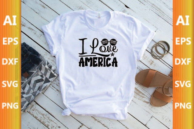 I Love America SVG CraftlabSvg29 