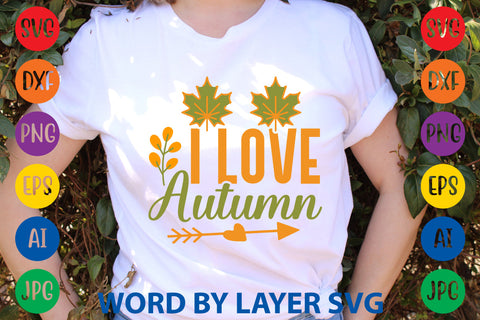 I Love Autumn, Fall SVG Design SVG Rafiqul20606 