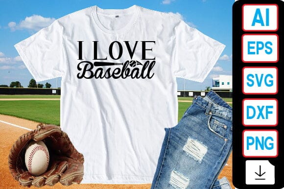 I Love Baseball SVG Craftlabsvg24 