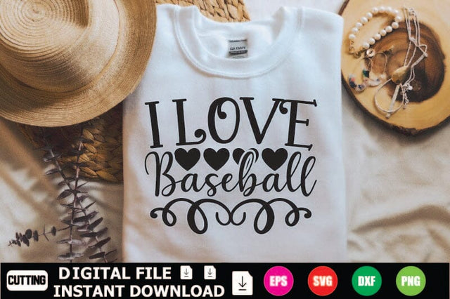 I Love Baseball SVG Shahin alam 