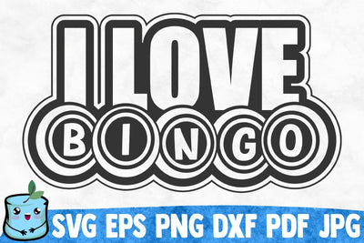 I Love Bingo SVG MintyMarshmallows 
