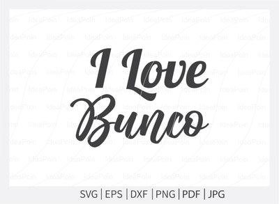 I Love bunco Svg, Dice Svg File, Bunco Svg, Bunco monogram, Piece love Bunco Svg, Casino clip art, Bunco Heartbeat, Bunco silhouette SVG Dinvect 