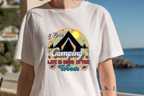 I Love Camping Life is Good in the woods Sublimation SVGArt 