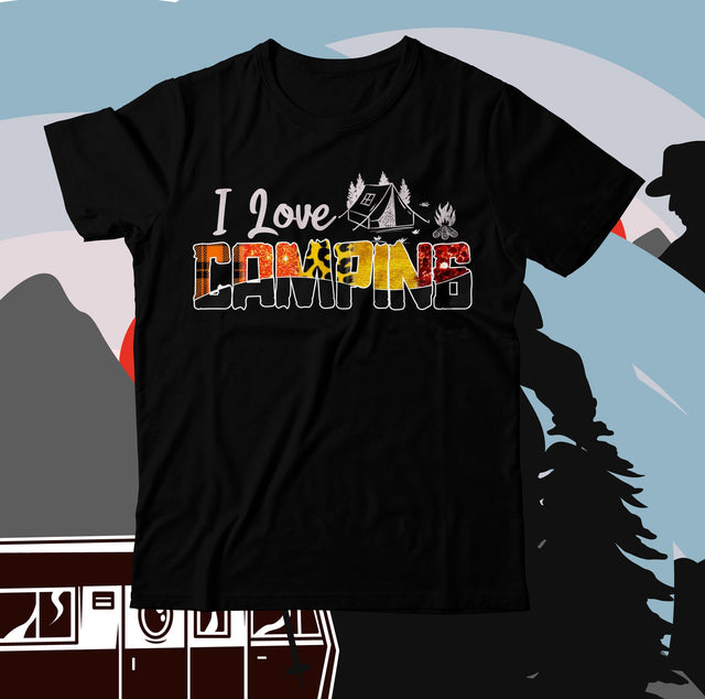 i Love Camping Sublimation PNG Sublimation BlackCatsMedia 