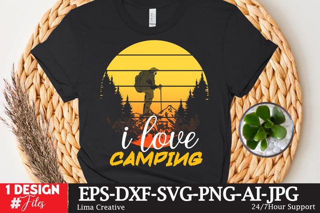 I Love Camping SVG Cute File SVG Insomnia Std 