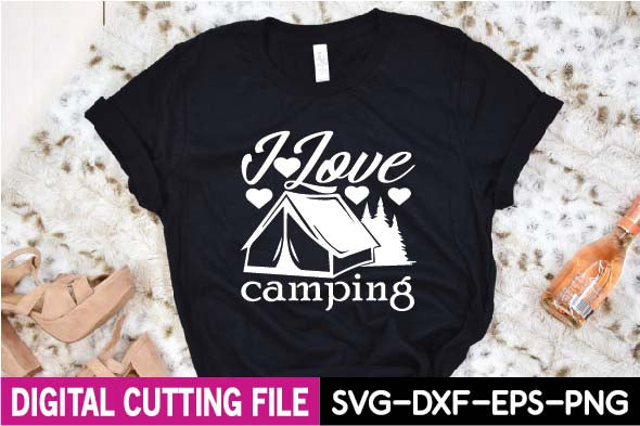 i love camping SVG designer krishna 