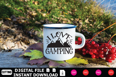 I Love Camping SVG Shahin alam 