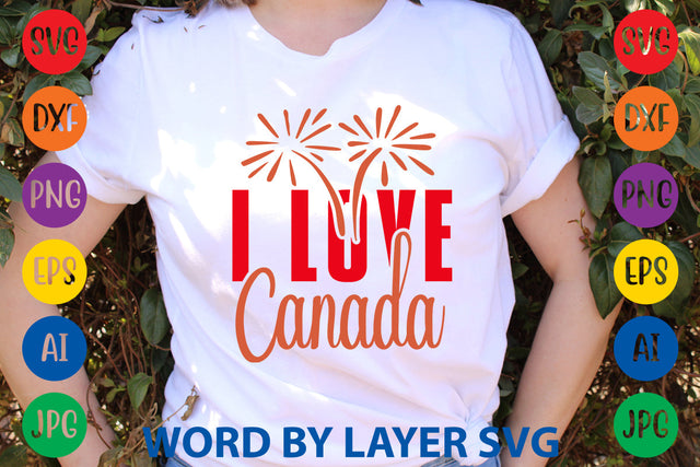 I Love Canada, Canada Day SVG Design SVG Rafiqul20606 