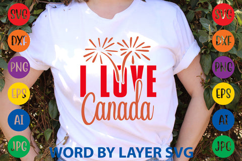 I Love Canada, Canada Day SVG Design SVG Rafiqul20606 