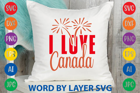 I Love Canada, Canada Day SVG Design SVG Rafiqul20606 