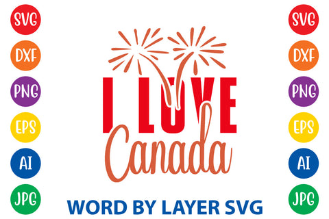 I Love Canada, Canada Day SVG Design SVG Rafiqul20606 