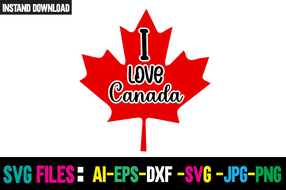 I Love Canada SVG Cut File SVG Newmockups 