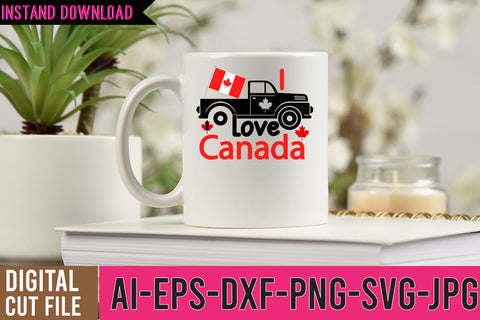 i love Canada SVG Cut Fille ,Canada SVG Bundle SVG BlackCatsMedia 