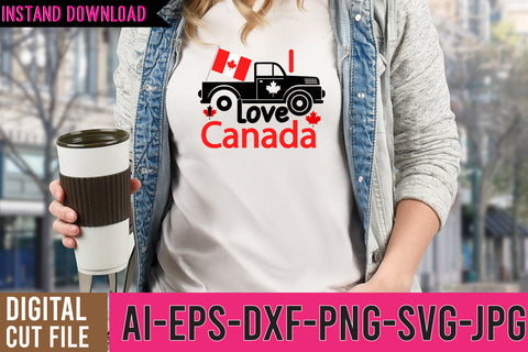 i love Canada SVG Cut Fille ,Canada SVG Bundle SVG BlackCatsMedia 