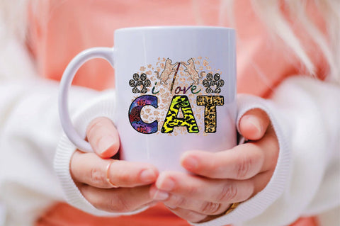 i love cat Sublimation SVGArt 