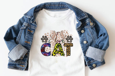 i love cat Sublimation SVGArt 