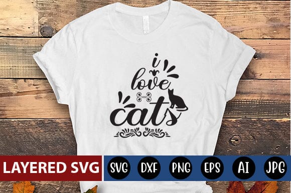 i love cats SVG Blessedprint 