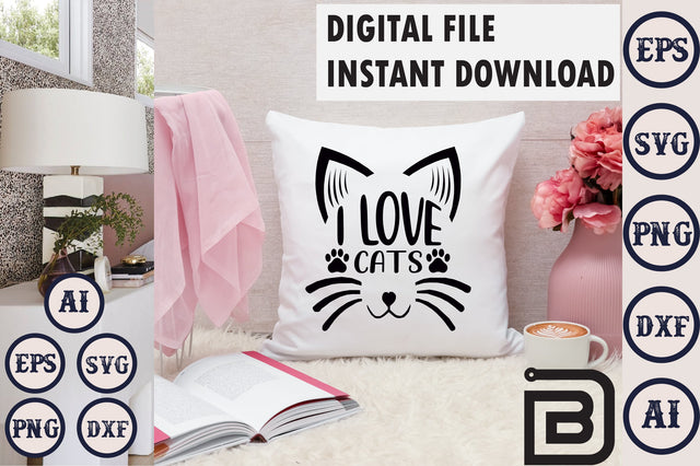 I Love Cats SVG Craftlabsvg24 