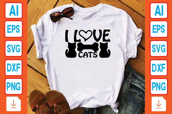 I Love Cats SVG Craftlabsvg24 