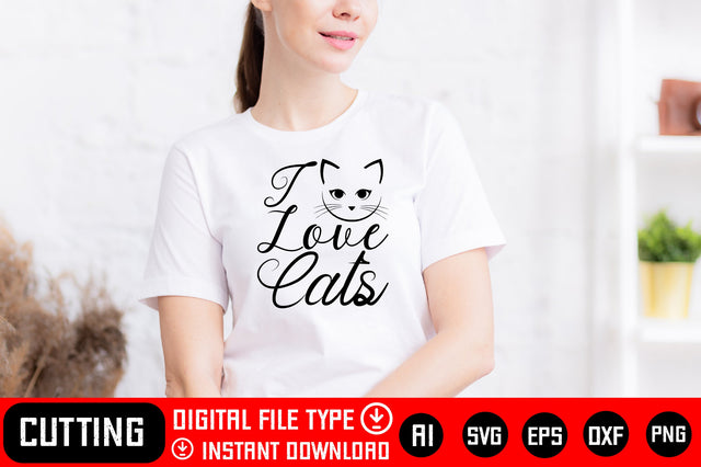 I Love Cats SVG CraftlabSvg29 