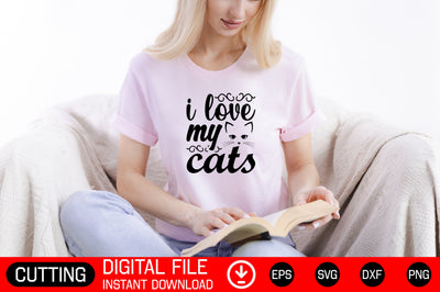I Love Cats SVG CraftlabSvg29 