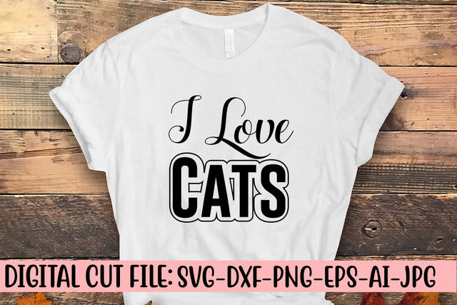 I Love Cats SVG Syaman 