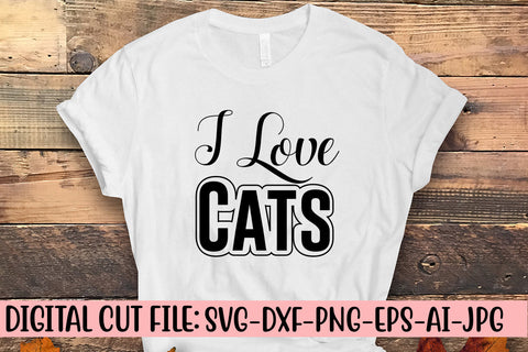 I Love Cats SVG Syaman 