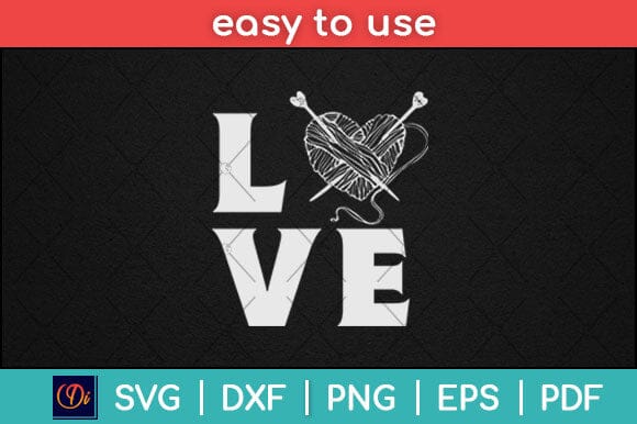 I Love Crochet Gift by Yarn and Crochet Lovers Svg Design SVG artprintfile 