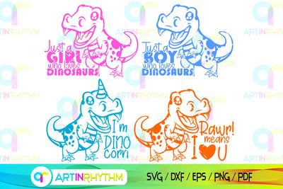 I love Dinosaur svg bundle SVG Artinrhythm shop 