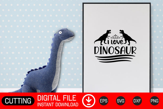 I Love Dinosaur SVG CraftlabSvg29 