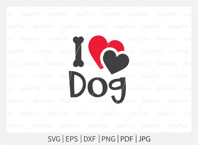 I love Dog svg, Dog Bandana svg, Valentine's Day Dog Bandana svg, Valentine's Day svg, Dog valentine svg, Dog Life svg, dog valentine quotes, Dog SVG Dinvect 