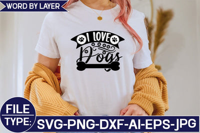 I Love Dogs SVG Cut File SVG Studio Innate 