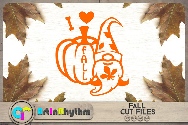 I love fall gnome SVG SVG Artinrhythm shop 