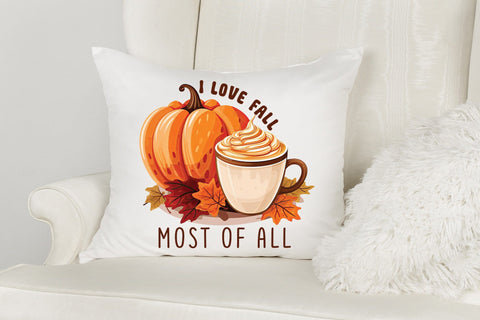 I Love Fall Most of All PNG Sublimation Design Sublimation CraftLabSVG 