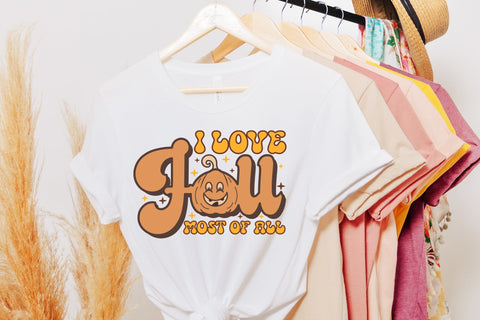 I Love Fall Most of All | Retro Fall Sublimation Sublimation CraftLabSVG 