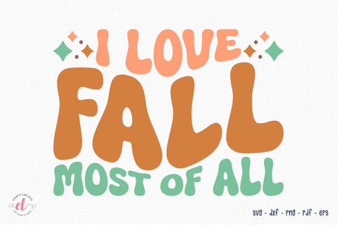 I Love Fall Most of All, Retro Fall SVG SVG CraftLabSVG 