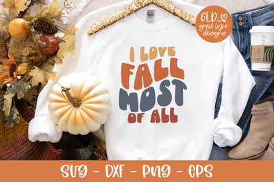 I Love Fall Most Of All - Retro Fall SVG SVG Grace Lynn Designs 