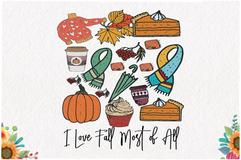 I Love Fall Most of All Sublimation Sublimation Jagonath Roy 