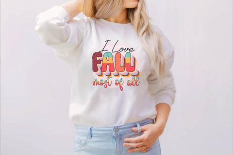 I Love Fall Most of All Sublimation SVGArt 