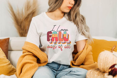 I Love Fall Most of All Sublimation SVGArt 