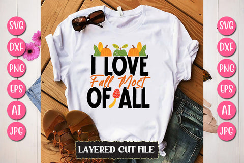 I Love Fall Most of All SVG Cut File SVG Newmockups 