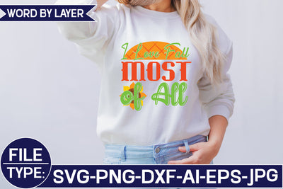 I Love Fall Most of All SVG Cut File SVG Studio Innate 