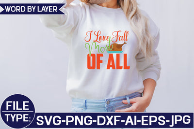 I Love Fall Most of All SVG Cut File SVG Studio Innate 